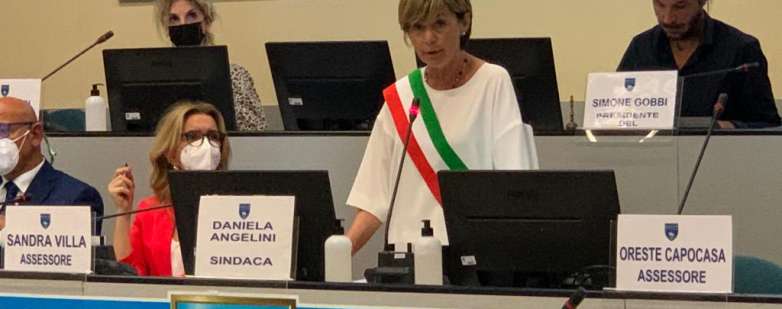 Il neo sindaco di Riccione Daniela Angelini